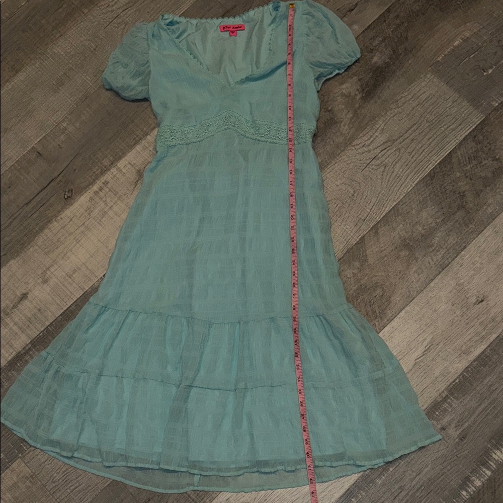 Betsey Johnson Aqua Blue Dress - Picture 9 of 9
